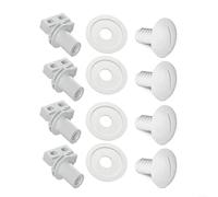 LVYXON C-65 Kit de remplacement pour essieu de roue arrière et rondelles pour nettoyeur de piscine Polaris 180 280 EC65, matériau ABS, installation facile, performance améliorée (4 ensembles)