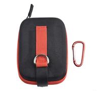 LVYXON Étui de protection pour télémètre avec fermeture magnétique, sac de transport en tissu Oxford EVA pour golf, chasse, appareils de vision nocturne, noir et rouge, Rouge