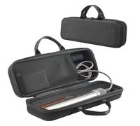 LVYXON Étui de voyage rigide, étui de voyage résistant aux chocs pour Dyson Airstrait HT01 Accessoires de fer à lisser Sac de rangement étanche, Noir