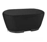 LVYXON Housse de réservoir d'eau ovale, imperméable à l'eau et à la poussière avec cordon de serrage, tissu Oxford robuste pour jardin, cour, 134,6 x 78,4 x 63,5 cm