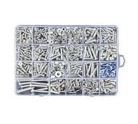 LVYXON Kit de fixation 296 pièces avec écrous et rondelles Assortiment dans une boîte