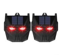 LVYXON Lot de 2 répulsifs pour animaux, détecteur de mouvement, détecteur de mouvement à énergie solaire, détecteur de mouvement infrarouge extérieur, pour lapins, loups, ours, cerfs et belettes