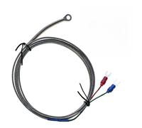 LVYXON Mesure de température haute précision avec anneau de sonde de 9 x 6 mm, capteur thermocouple de type K, câble de 1 mètre, utilisation industrielle