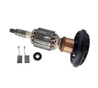 LVYXON Pièces de rechange d'ancrage de rotor pour marteau de démolition Bosch GBH10DE GBH11DE GSH10C GSH11E, kit de remplacement en métal de 208 mm avec roulement à balais de carbone, ensemble de 4