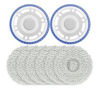 LVYXON Planche de rechange pour balai à franges et tampons pour balai à franges Ecovacs pour aspirateurs robotiques OMNI compatibles avec les modèles T30, T30 Pro, T50 Max Pro et N30 Pro
