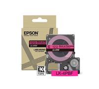 Epson Cartouche LabelWorks LK-4PBF pour LW-C410/C610 Noir sur rose fluorescent 12 mm