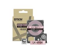 Epson Ruban LabelWorks LK-4PBK Satin noir sur rose 1,2 cm x 5 m (1 cassette)