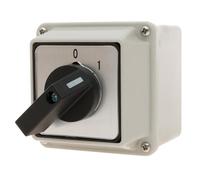 LW26-20 C02/1 Interrupteur rotatif universel 4 bornes 2 positions Interrupteur à came avec boîtier de sol étanche 220 V Arrêt de courant Commande principale Charge marche/arrêt (3 pièces)