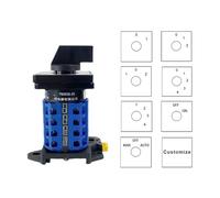 LW26-20 DIN Rail Mounted Multi Position Rotary Cam Switch 690V 20A 4 Level Changeover Selector YMW26 LW28 NWPNLXEA(Customize)