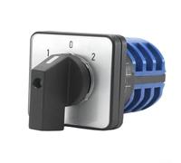 LW26-20A/32A Interrupteur rotatif 3 positions marche/arrêt à cames 3 phases CA 380 V CC 220 V 6 bornes à vis Commutateur industriel pour commandes (32 A)
