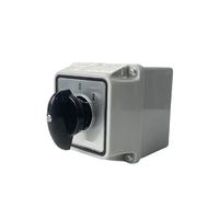 LW26-25/2M Changeover Cam 3 Position Rotary Switch 25A 2 Poles With Enclosure Box electronic starter Reversing NWPNLXEA(Switch Box 101 Reset)