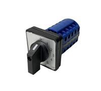 LW26-25/5 Rotary Cam Switch Knob 6 Position 0-5 Changeover Selector 20/25A 5 Poles 20 Terminals Silver MQXFCZUX(25A)
