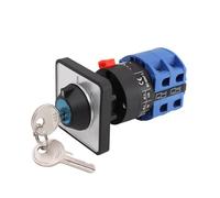 LW26-25YS3/2S Change-over Switch 22mm Mounting electronic starter Equipment Power Cut-off Key With Lock 25A NWPNLXEA(1-0-2 Position)