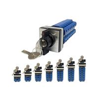 LW26-32F avec clé trois positions verrouillable transfert universel 32A 690V double puissance moteur de commutation commutateur à came rotatif inverse(32A 6Poles)
