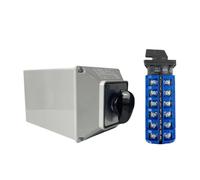 LW26-63/6M 63A 6 Poles Changeover Cam Switch Electrical Multi Position Rotary Selector With Protective Cover Box Enclosure IP65 NWPNLXEA(01)