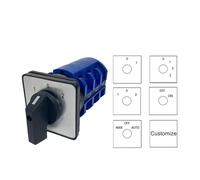 LW26-63 Changeover Rotary Cam Switch 690V 63A 3 Poles Manual Control Dual Power Selector LW28 YMW26-63/3 NWPNLXEA(102)