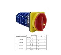 LW26GS-125/4 OFF-ON 2/3 Positions Lockable Handle Four Poles Changeover Selector 690V 125A Padlock Panel Rotary Cam Switch NWPNLXEA(On-off 3pin)
