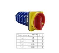 LW26GS-125/4 OFF-ON 2/3 Positions Lockable Handle Four Poles Changeover Selector 690V 125A Padlock Panel Rotary Cam Switch NWPNLXEA(01)