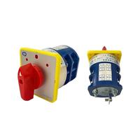 LW5 3 Position Manual Changeover Cam Switch 40A 690V 2 Poles Rotary Knob Commutateur Rotatif LW5D-40/2(Custominze Wiring) Controls Switches