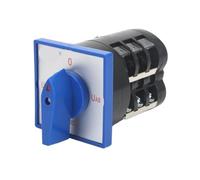 LW5D-16/YH3.3 16A Panneau bleu 4 positions Pôles 12 vis Sélecteur triphasé à cames inverseur 1 pièce