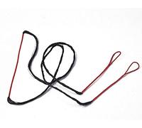 LWANO Jeu de cordes pour archet rouge 12/14/16 brins 121,9-177,8 cm pour archet recourbé traditionnel (avec boucle en cuivre AMO 142,2 cm (longueur réelle 132,1 cm), 14 brins (recommandé pour jusqu'à 22,7 kg).