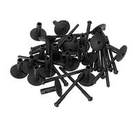 LWATANI 20 Ensembles de Pare-Chocs de Voiture Garde-Boue en Plastique Rivet Attache Haute qualité Noir FIT for BMW X1 E84 X3 F25 X5 E70 X6 E71 Rivets Clips Accessoires