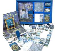 Lwaviwer Kit de scrapbooking esthétique, carnet de notes B6, accessoires de scrapbooking, autocollants artistiques, C