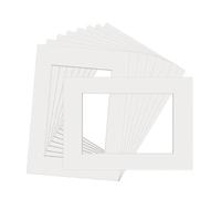 Lwaviwer Lot de 10 passe-partout A3 pour cadre photo - Blanc