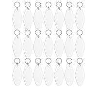 Lwaviwer Lot de 24 porte-clés vintage en forme de motel - Blanc
