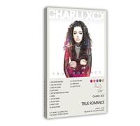 LWFKAUVBS Charli XCX - Couverture de l'album de musique True Romance - Impression sur toile - Décoration murale pour salon, chambre à coucher - 40 x 60 cm