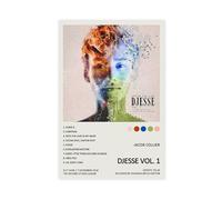 LWFKAUVBS Couverture de l'album de musique Jacob Collier Djesse Vol. 1 - Impression sur toile - Décoration pour chambre à coucher, bureau, chambre - Cadeau - 30 x 45 cm