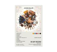 LWFKAUVBS Couverture de l'album de musique Jacob Collier In My Room - Impression sur toile pour décoration de chambre à coucher, bureau, chambre - Cadeau 30 x 45 cm