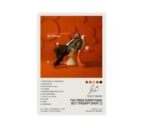 LWFKAUVBS Couverture de l'album de musique Teddy Swims - I've Tried Everything But Therapy (Part 1) - Impression sur toile - Décoration de chambre à coucher, bureau, chambre à coucher - 60 x 90 cm