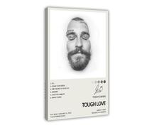 LWFKAUVBS Couverture de l'album de musique Tough Love Teddy Swims - Impression sur toile pour décoration de chambre à coucher, bureau, chambre, cadeau (60 x 90 cm)