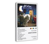 LWFKAUVBS Couverture de l'album « Fall Out Boy Infinity on High Music » - Impression sur toile - Décoration pour chambre à coucher, bureau, chambre - Cadeau - 40 x 60 cm