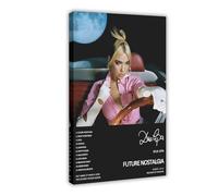 LWFKAUVBS Dua Lipa - Couverture de l'album de musique Future Nostalgia - Impression sur toile - Décoration murale pour salon, chambre à coucher - 30 x 45 cm
