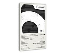 LWFKAUVBS Ed Sheeran - Impression sur toile pour album de musique No.6 Collaborations - Décoration pour chambre à coucher, bureau, chambre, cadeau - 50 x 75 cm