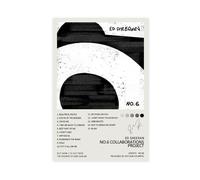 LWFKAUVBS Ed Sheeran - Impression sur toile pour album de musique No.6 Collaborations - Décoration pour chambre à coucher, bureau, chambre, cadeau - 50 x 75 cm