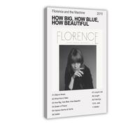 LWFKAUVBS Florence And The Machine Album How Big, How Blue, How Beautiful Couverture Toile Poster Décoration Chambre Bureau Chambre Cadeau 50 x 75 cm