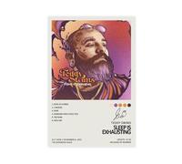 LWFKAUVBS Impression sur toile pour album de musique Teddy Swims - Sleep Is Exhausting - Décoration murale pour salon, chambre à coucher - 40 x 60 cm