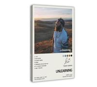 LWFKAUVBS Impression sur toile pour album de musique Unlearning Teddy Swims, décoration murale pour salon, chambre à coucher, 60 x 90 cm