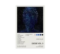 LWFKAUVBS Jacob Collier Impression sur toile pour album de musique Djesse Vol. 3 - Décoration pour chambre à coucher, bureau, chambre - Cadeau - 60 x 90 cm