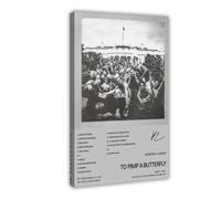 LWFKAUVBS Kendrick Lamar To Pimp A Butterfly Couverture de l'album Impression sur toile Décoration pour chambre à coucher, bureau, chambre Cadeau 60 x 90 cm