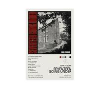LWFKAUVBS Poster sur toile Sam Fender Seventeen Going Under Music Album Décoration pour chambre à coucher, bureau, cadeau 50 x 75 cm