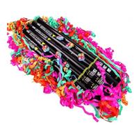 LwiftGal Cartouches pour Canon à Confettis, Confettis Multicolores pour Mariages, FêTes, éVéNements, NoëL. NéCessite Une Machine à 2 Ou 4 Coups pour Activer Le Ruban Coloredribbon-25PCS