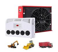 LwiftGal Climatiseur pour Cabine De Camion (12V/24V),Unité De Climatisation Split pour Camping-Cars,Poids Lourds,Bus,Remorques Et Fourgons AméNagéS,Refroidissement Rapide Et Silencieux Red-24V