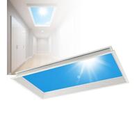 LwiftGal Plafonnier Smart Blue Sky, Lucarne Artificielle Lampe LED à Intensité Variable avec TéLéCommande (3000 K-6000 K), des Rythmes De La LumièRe du Jour Et Effet De LumièRe Integrated-30cm*60cm