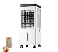 LwiftGal Refroidissement à Eau Portable De 15l, Ventilateur avec TéLéCommande, 3 Vitesses Et 3 Modes De Vent - Pivote à 120° Et Minuterie De 7,5 H, GlacièRe Compacte