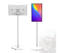 LwiftGal TéLéViseur Portable 24 Pouces sur roulettes, éCran Intelligent 1080p, Moniteur Tactile, Rotation ComplèTe, sans Fil, Batterie IntéGréE 4G+64G