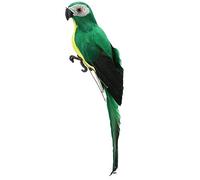 lwingflyer Perroquet Artificiel Taille réelle en Mousse pour Perroquet Ara pour vêtements de Printemps, épaulette Moderne, décoration de Maison, Jardin, fête (25 cm) (Vert)